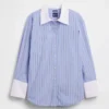 Camicia oversize in popeline di cotone biologico