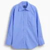 Camicia oversize in popeline di cotone biologico