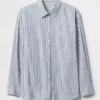 Camicia oversize in popeline di cotone biologico