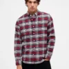 Camicia Oxford a quadri con bottoni