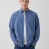 Camicia Oxford a quadri con bottoni