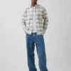 Camicia Oxford a quadri con bottoni