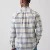 Camicia Oxford a quadri con bottoni