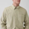 Camicia Oxford a quadri con bottoni