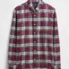 Camicia Oxford a quadri con bottoni
