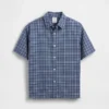 Camicia Oxford a quadri dal taglio comodo per bambini