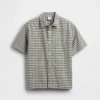 Camicia Oxford a quadri dal taglio comodo per bambini