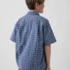 Camicia Oxford a quadri dal taglio comodo per bambini