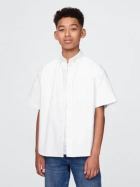 Camicia Oxford dal taglio morbido per bambini