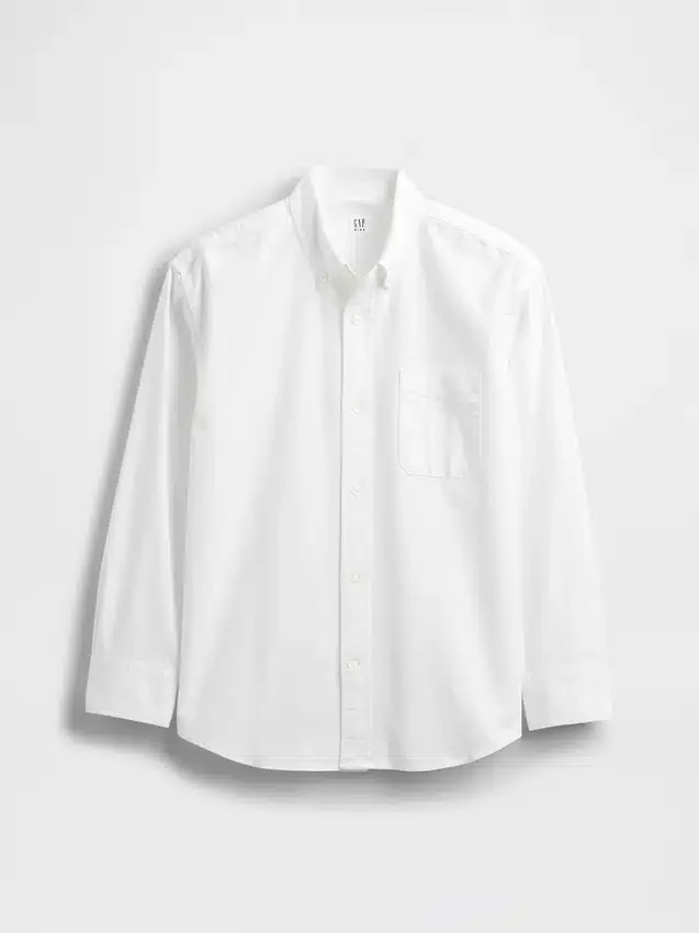 Camicia Oxford dal taglio morbido per bambini