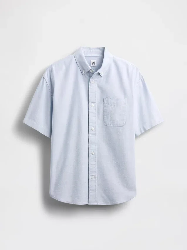 Camicia Oxford dal taglio morbido per bambini