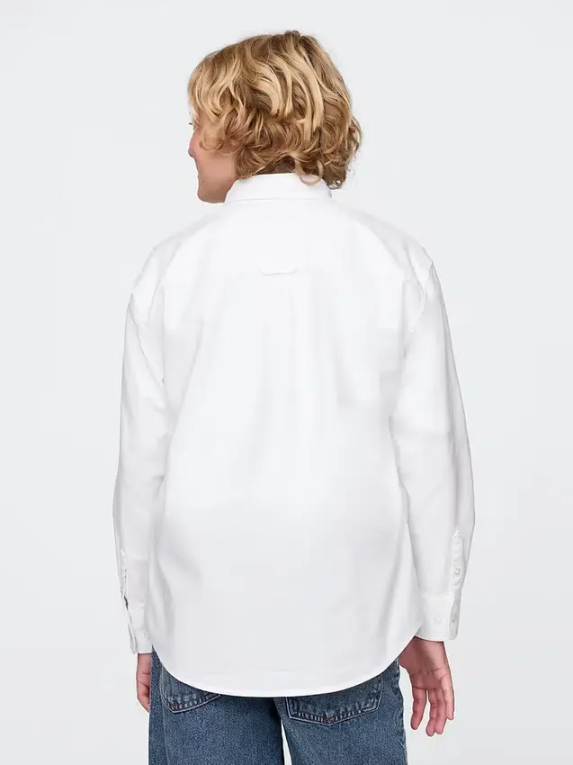 Camicia Oxford dal taglio morbido per bambini