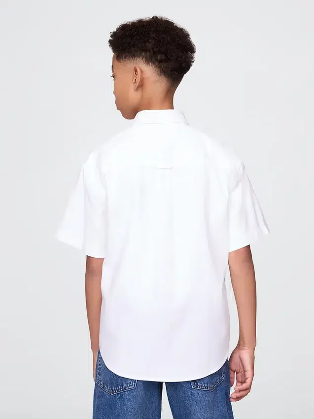 Camicia Oxford dal taglio morbido per bambini