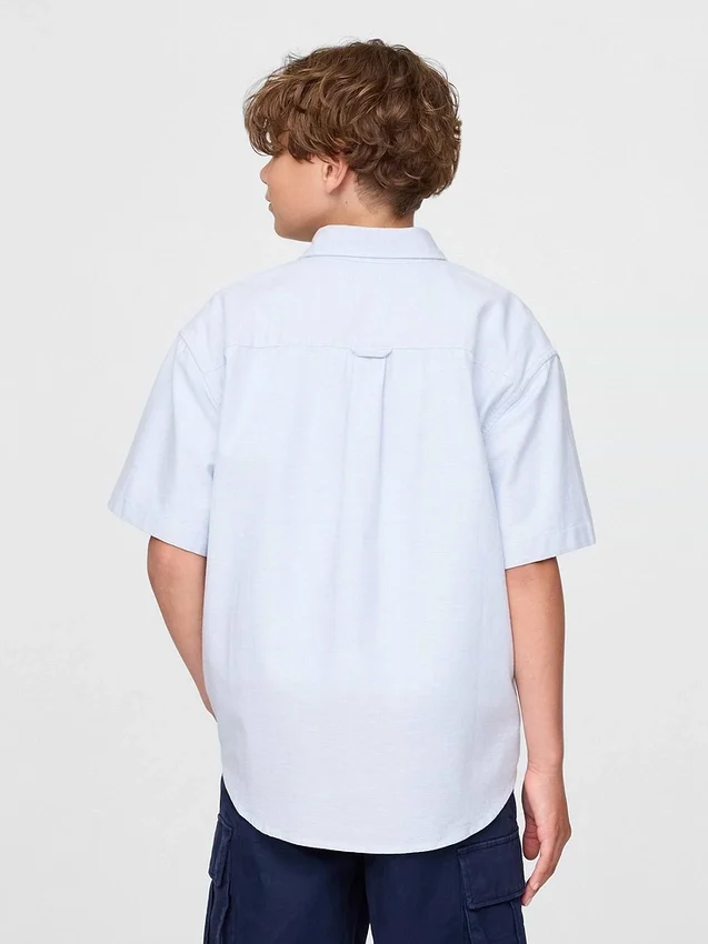 Camicia Oxford dal taglio morbido per bambini