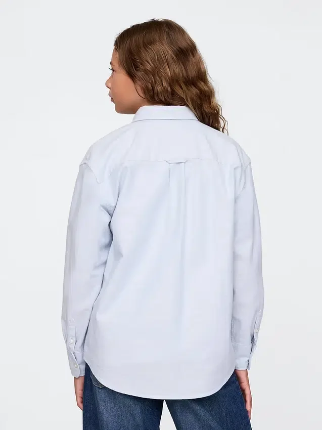Camicia Oxford dal taglio morbido per bambini