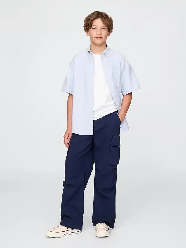 Camicia Oxford dal taglio morbido per bambini