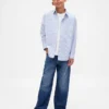 Camicia Oxford dal taglio morbido per bambini