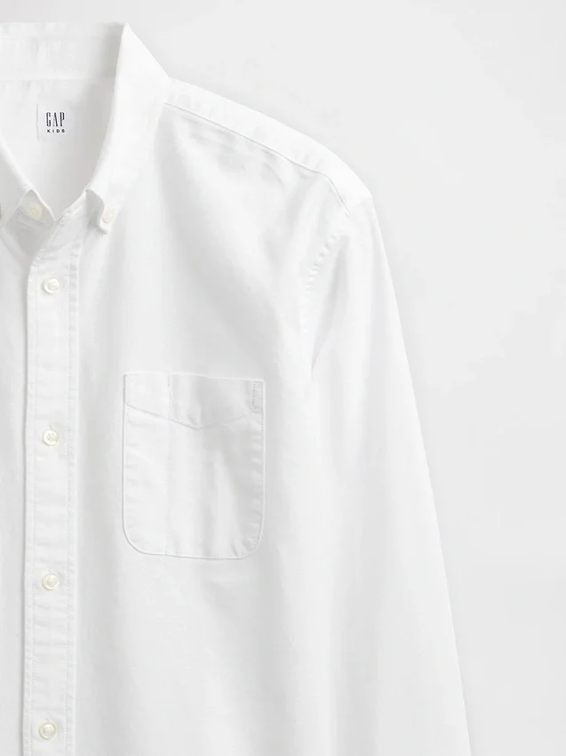Camicia Oxford dal taglio morbido per bambini