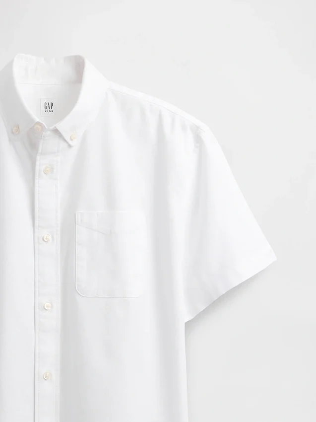 Camicia Oxford dal taglio morbido per bambini