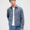 Camicia Oxford dal taglio rilassato e orlo dritto