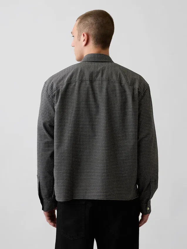 Camicia Oxford dal taglio rilassato e orlo dritto