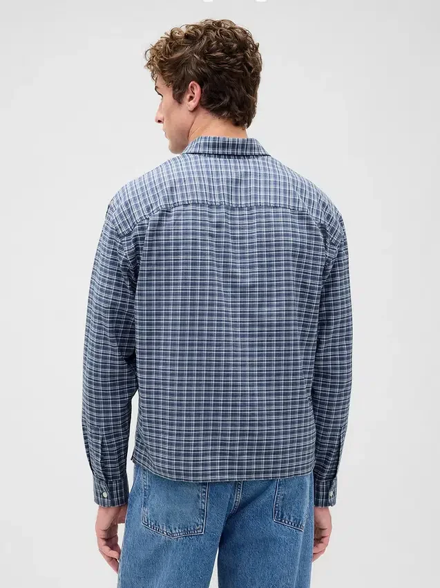 Camicia Oxford dal taglio rilassato e orlo dritto