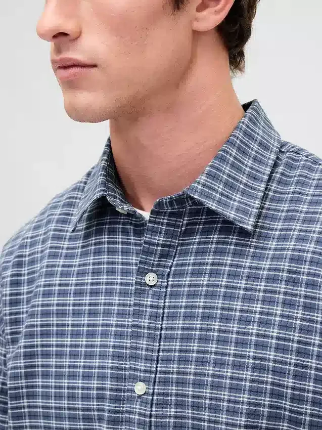 Camicia Oxford dal taglio rilassato e orlo dritto