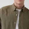 Camicia Oxford dal taglio rilassato e orlo dritto