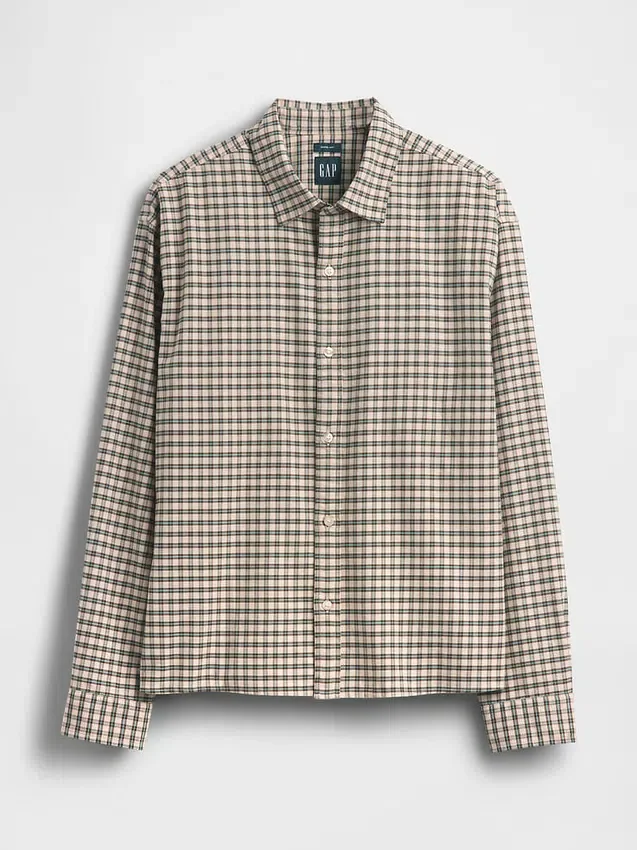Camicia Oxford dal taglio rilassato e orlo dritto