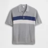 Camicia polo a righe dal taglio comodo per bambini