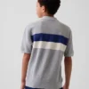 Camicia polo a righe dal taglio comodo per bambini