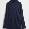 Camicia premaman moderna a collo alto