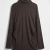 Camicia premaman moderna a collo alto