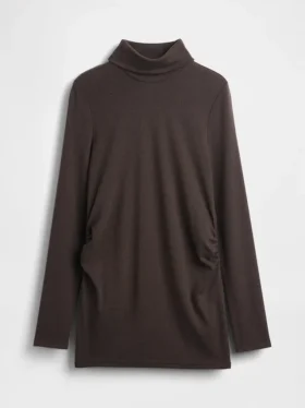 Camicia premaman moderna a collo alto