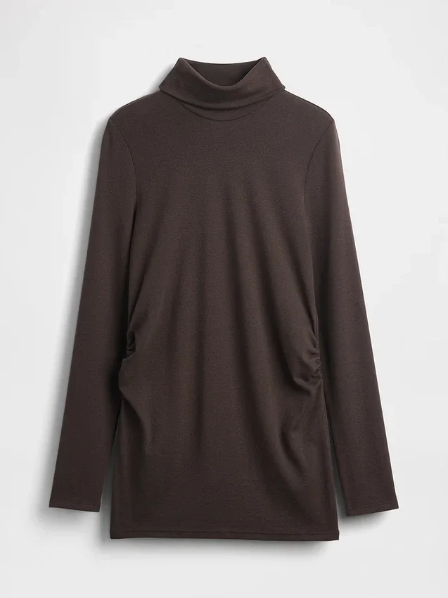 Camicia premaman moderna a collo alto