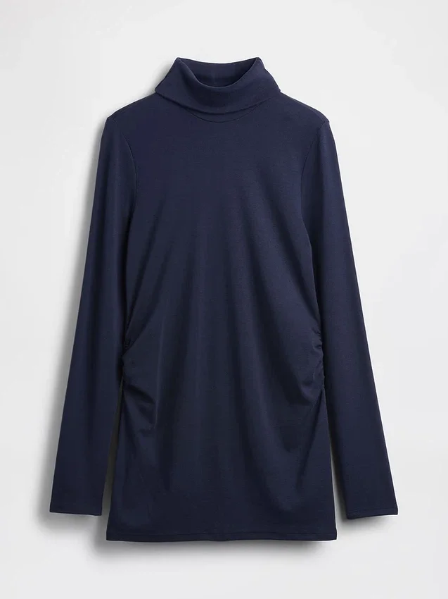 Camicia premaman moderna a collo alto