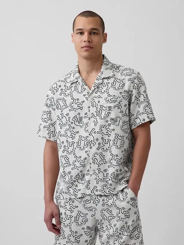 Camicia testurizzata Keith Haring