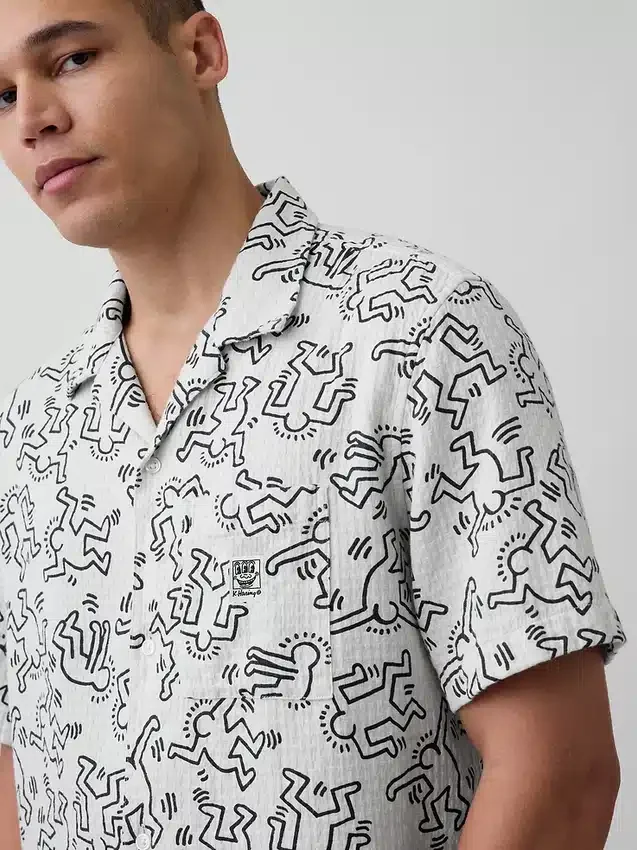 Camicia testurizzata Keith Haring