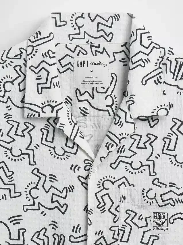 Camicia testurizzata Keith Haring