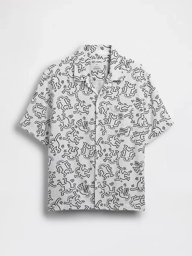 Camicia testurizzata Keith Haring