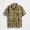 Camicia utility da bambino in tessuto ripstop