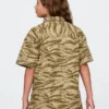 Camicia utility da bambino in tessuto ripstop