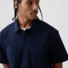 Camicia utility dalla linea morbida con orlo dritto