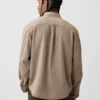Camicia utility in denim ultra morbido dal taglio rilassato