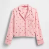 Camicie da pigiama in flanella con cuori GAP × Summer Fridays, vestibilità comoda