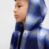 Camicie in flanella con cappuccio in cotone biologico per bambini