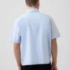 Camicie in misto lino e cotone dalla vestibilità comoda con orlo dritto