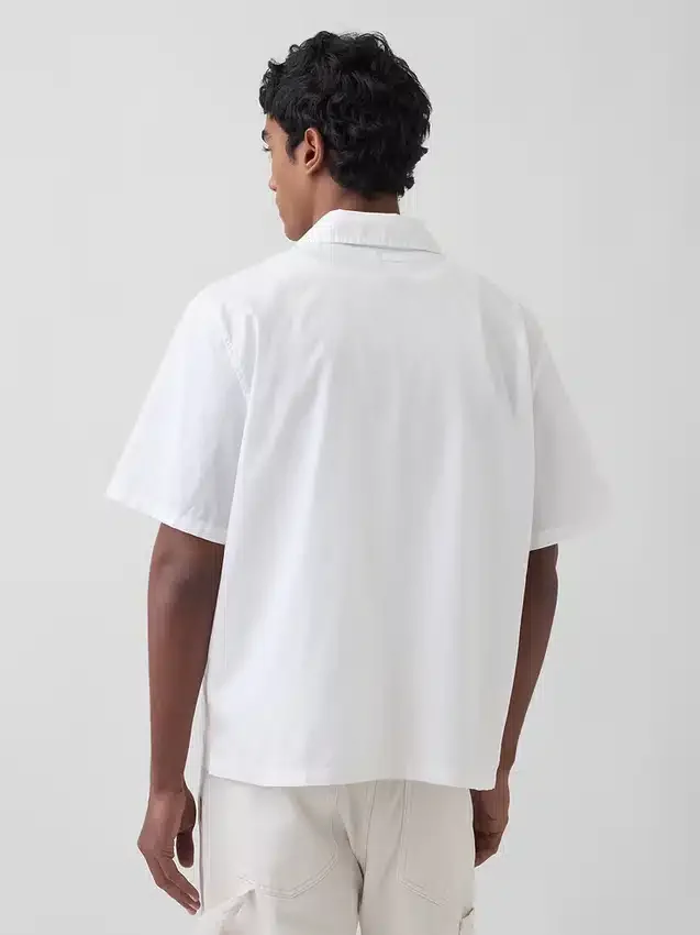 Camicie in misto lino e cotone dalla vestibilità comoda con orlo dritto