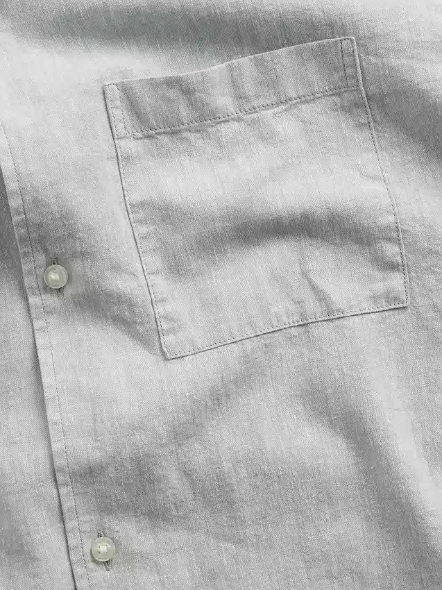 Camicie in misto lino e cotone dalla vestibilità comoda con orlo dritto