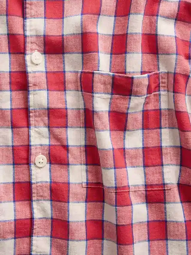 Camicie in misto lino e cotone dalla vestibilità comoda con orlo dritto